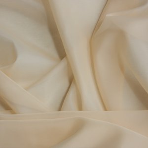 Egyszínű voile fényáteresztő függöny 290 cm magas, homok színű