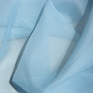Egyszínű voile fényáteresztő függöny 290 cm magas, türkiz színű