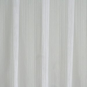 Fehér, sűrűn szövött csíkos jacquard függöny., fehér színű