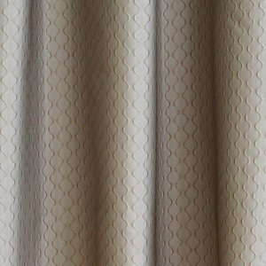 Szövött jacquard dekor függöny, homok színű