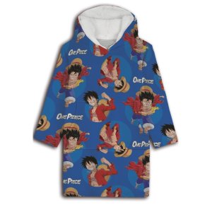 One Piece Hats belebújós plüss polár takaró, poncsó 7-14 év