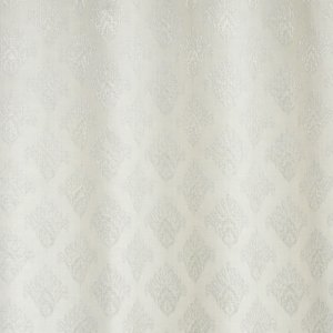 Geometriai mintás jacquard dekor függöny, fehér színű