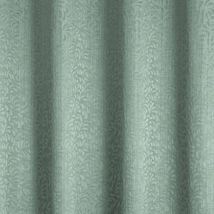 Geometriai mintás jacquard dekor függöny, türkiz színű