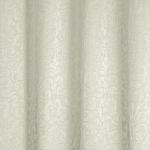 Geometriai mintás jacquard dekor függöny, bézs színű