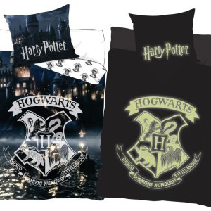 Harry Potter Hogwarts Lake sötétben világító ágyneműhuzat 140×200cm, 70×90 cm
