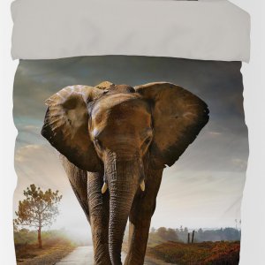 Elefánt Walk ágyneműhuzat 140×200cm, 70×90 cm