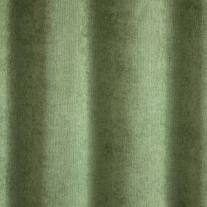 Egyszínű zsenília dekor függöny, zöld színű