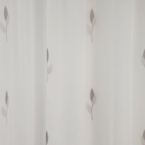 Sablé függöny levél mintával, ekrü színű