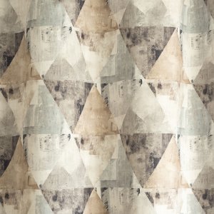 Geometriai mintás jacquard dekor függöny, barna színű