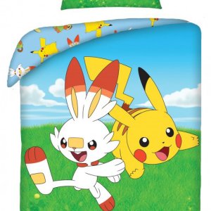 Pokémon Field ágyneműhuzat 140×200cm, 70×90 cm