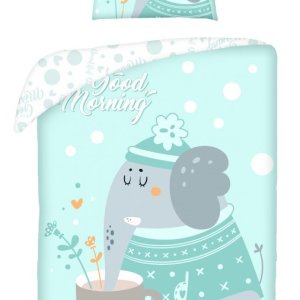 Elefánt Beautiful Day gyerek, ovis ágyneműhuzat 100×135cm, 40×60 cm