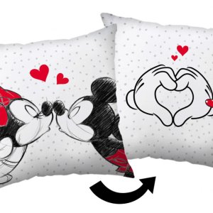 Disney Minnie, Mickey Love párna, díszpárna 40x40 cm