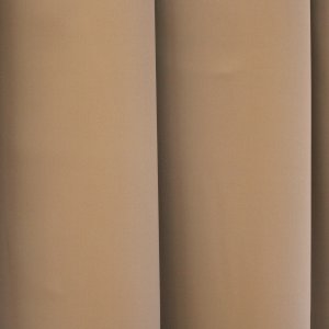 Dim out, minta nélküli dekor függöny, két oldalas, barna színű