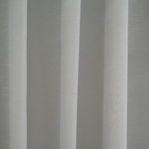 Egyszínű, sablé, fényáteresztő függöny, 300 cm magas, fehér színű