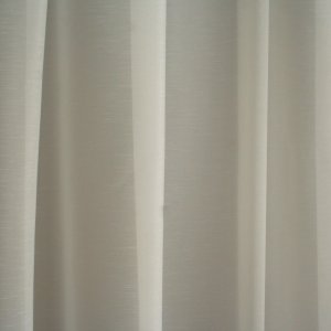 Egyszínű, sablé, fényáteresztő függöny, 300 cm magas, ekrü színű