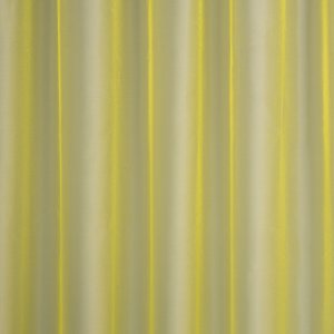 Fényes, színes, fényáteresztő organza függöny, 300 cm, sárga
