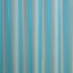 Fényes, színes, fényáteresztő organza függöny, 300 cm, kék