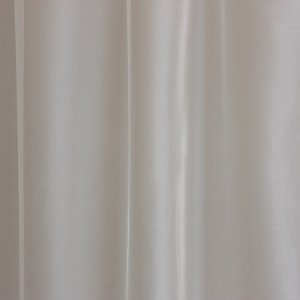 Fényes, színes, fényáteresztő organza függöny, 300 cm, fehér