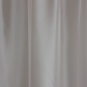 Fényes, színes, fényáteresztő organza függöny, 300 cm, ekrü