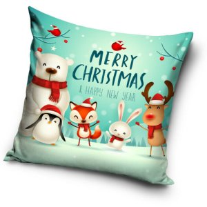 Merry Christmas, Karácsonyi párnahuzat 40*40 cm