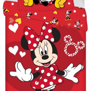 Disney Minnie Love & Stars ágyneműhuzat 140×200cm, 70×90 cm