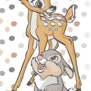 Disney Bambi, Dotty fürdőlepedő, strand törölköző 70x140cm