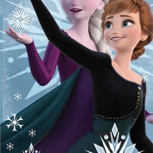 Disney Jégvarázs Snowflake fürdőlepedő, strand törölköző 70x140cm