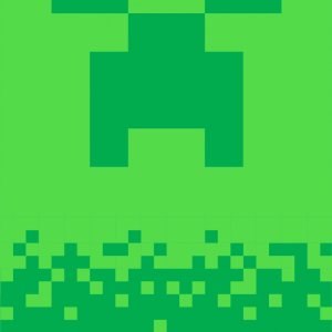 Minecraft Digital Creeper fürdőlepedő, strand törölköző 70x140cm