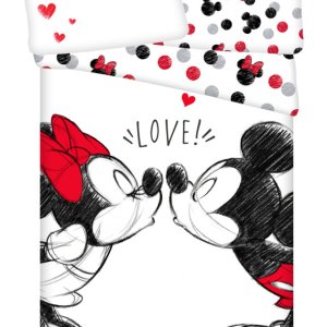 Disney Minnie and Mickey ágyneműhuzat 140×200cm, 70×90 cm