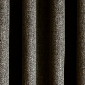 Dim out, minta nélküli dekor függöny, két oldalas, barna színű