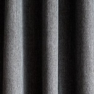 Dim out, minta nélküli dekor függöny, két oldalas, szürke színű