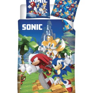 Sonic a sündisznó Speedy Dreams ágyneműhuzat 140×200cm, 70×90 cm