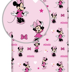 Disney Minnie Pretty in Pink gumis lepedő 90x200 cm