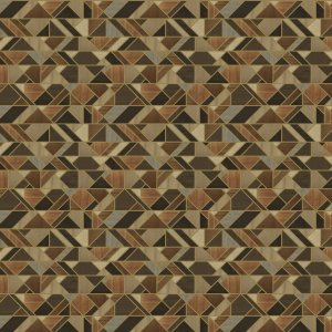 ETEREA RETRO GEOMETRIKUS panel, 4,90 x 3,00 m, barna