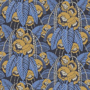 AGATHE VINTAGE VIRÁGOS Tapéta (0,53 m x 10,05 m), arany