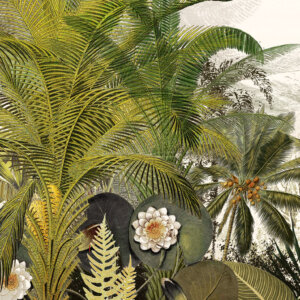 WALL DESIGNS ROMANTIKUS DZSUNGEL Tapéta (1,33m x 3,00m), színes