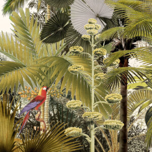 WALL DESIGNS ROMANTIKUS DZSUNGEL Tapéta (1,33m x 3,00m), színes