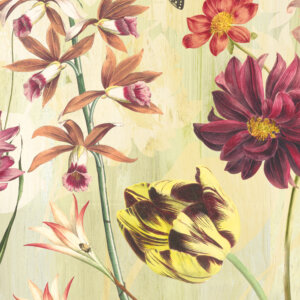 WALL DESIGNS PILLANGÓS KERT Tapéta (1,27m x 3,00m), homok