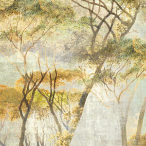 WALL DESIGNS ROMANTIKUS TÁJKÉP Tapéta (1,27m x 3,00m), bézs