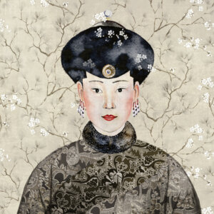 KIMONO GÉSA Tapéta (1,27 m x 1,50 m), bézs