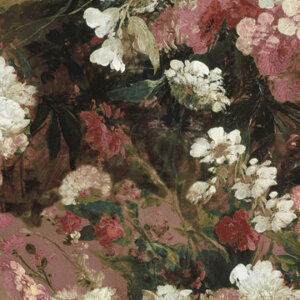 WALL DESIGNS ROMANTIKUS VIRÁGOK Tapéta (1,27 m x 3,00 m), festmény, pink