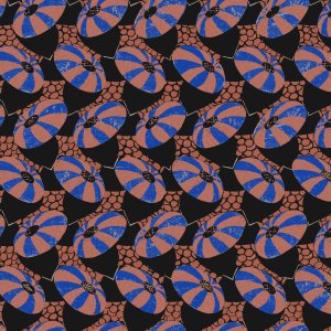 FOLIES RETRO Tapéta (0,70 m x 10,05 m), kék