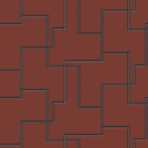 FOLIES RETRO RÁCS Tapéta (0,70 m x 10,05 m), vörös