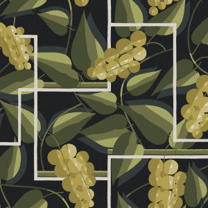 FOLIES RETRO SZŐLŐ Tapéta (0,70 m x 10,05 m), zöld