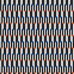 FOLIES RETRO OBELISZK Tapéta (0,70 m x 10,05 m), kék