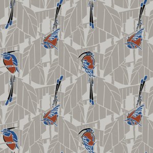 FOLIES VINTAGE MADARAS Tapéta (0,70 m x 10,05 m), vörös