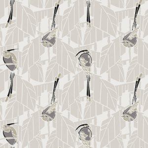 FOLIES VINTAGE MADARAS Tapéta (0,70 m x 10,05 m), szürke