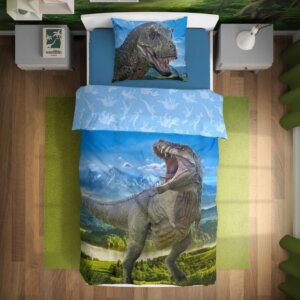 Dinoszaurusz T-Rex ágyneműhuzat 140×200cm, 70×90 cm