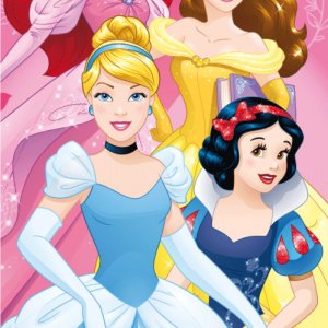 Disney Hercegnők Heart fürdőlepedő, strand törölköző 70x140cm