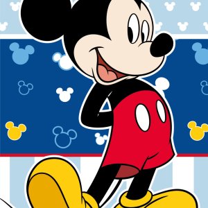 Disney Mickey Blue fürdőlepedő, strand törölköző 70x140cm